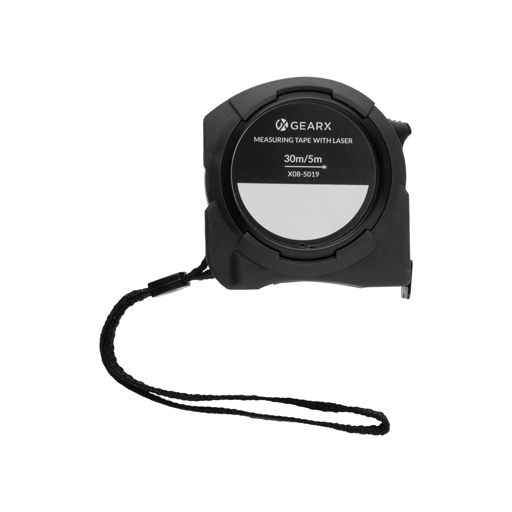 P113.211__B_1__913f9cf4f76848b69ffb544383b75d71 Gear X measuring 5M tape with 30M laser - Image 1