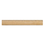 Timberson extra thick 30cm double sided bamboo ruler - Image 2