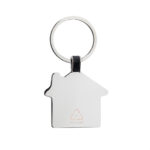 RCS recycled zinc alloy house keyring - Image 3