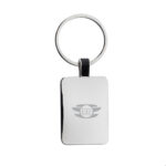 RCS recycled zinc alloy rectangle keyring - Image 4