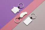 RCS recycled zinc alloy rectangle keyring - Image 7