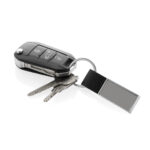 Luxury PU keychain RCS recycled zinc alloy - Image 2