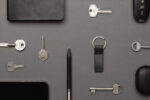 Luxury PU keychain RCS recycled zinc alloy - Image 6