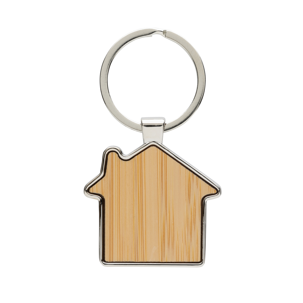 P191.6909__B_1__20632b147062437d9b4240027cc26291 RCS recycled zinc alloy house keychain with bamboo - Image 1