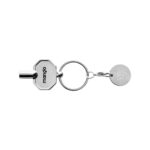 RCS recycled zinc alloy radiator key keychain with coin - Image 6