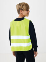 GRS recycled PET high-visibility safety vest 7-12 years - Image 3