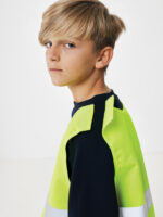 GRS recycled PET high-visibility safety vest 7-12 years - Image 4