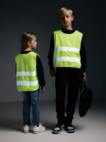 GRS recycled PET high-visibility safety vest 7-12 years - Image 10