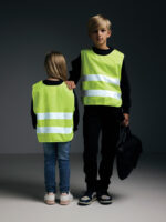 GRS recycled PET high-visibility safety vest 7-12 years - Image 11