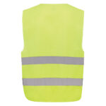 GRS recycled PET high-visibility safety vest - Image 5