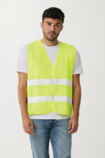GRS recycled PET high-visibility safety vest - Image 2