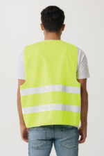 GRS recycled PET high-visibility safety vest - Image 3