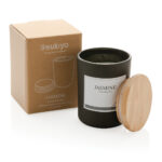 Ukiyo deluxe scented candle with bamboo lid - Image 2