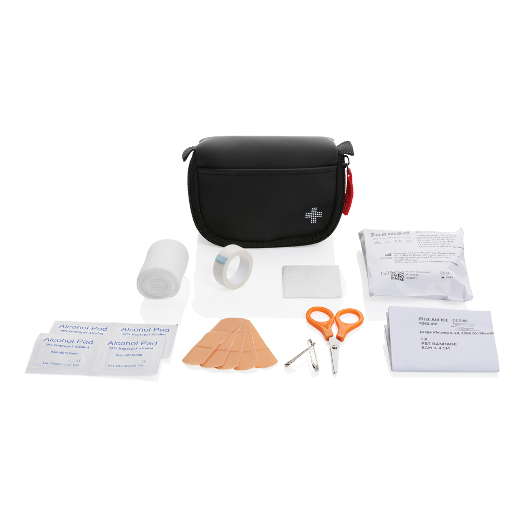 P265.401__B_1__0b1fbbe848a04801a85872a7c0f619c8 RCS recycled nubuck PU pouch first aid set mailable - Image 1