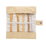 Reusable bamboo travel cutlery set - Image 2