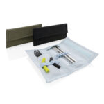 Tierra 2pcs straw and cutlery set in pouch - Image 8