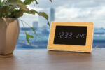Utah RCS recycled plastic and bamboo LED clock - Image 5