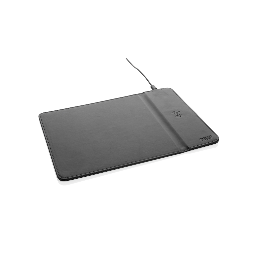 P300.241__B_1__e5022df2557e422da150925093e955f5 Swiss Peak RCS recycled PU 10W wireless charging mousepad - Image 1