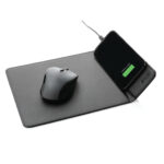 Swiss Peak RCS recycled PU 10W wireless charging mousepad - Image 4