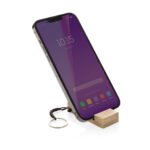 Standkey bamboo keychain phone stand - Image 2