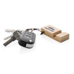 Standkey bamboo keychain phone stand - Image 5