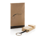 Standkey bamboo keychain phone stand - Image 4