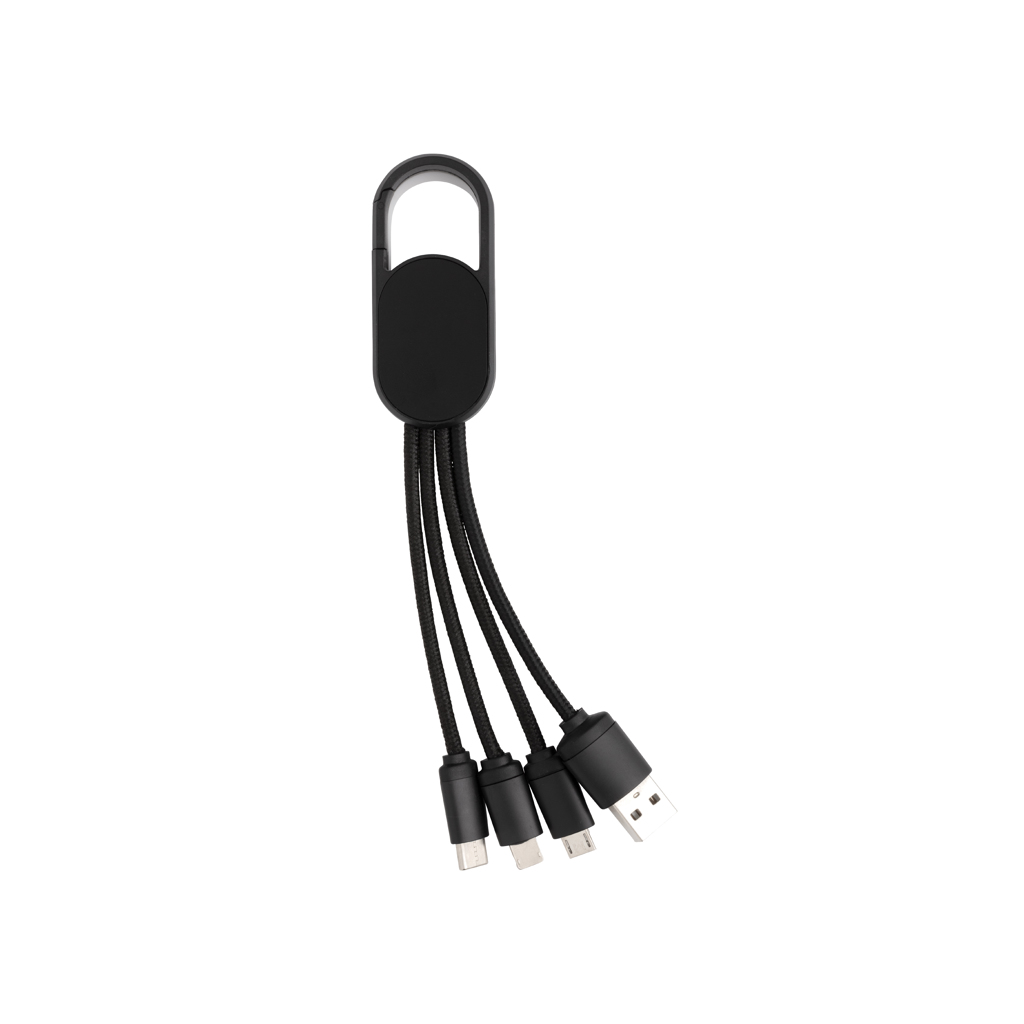 P302.071__B_1__7828acbe0a324017bc695596271aab89 4-in-1 cable with carabiner clip - Image 1