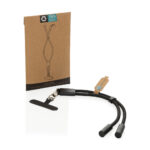 LoopAmp RCS RPET adjustable phone wrist strap 60W cable - Image 2