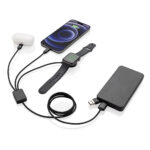 Terra RCS rPET 6-in-1 60W charging cable with watch charger - Image 3