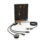 Terra RCS rPET 6-in-1 60W charging cable with watch charger - Image 2