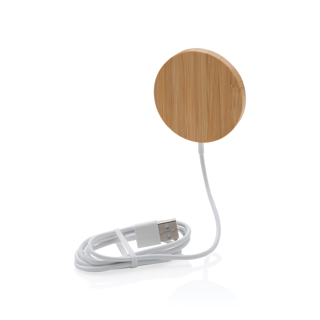 P302.639__B_1__1c8b6599b7104b23b0931bb02d350210 10W bamboo magnetic wireless charger - Image 1
