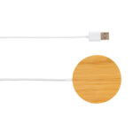10W bamboo magnetic wireless charger - Image 2