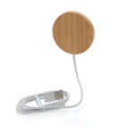 10W bamboo magnetic wireless charger - Image 5