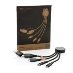 Terra RCS recycled aluminium 6-in-1 charging cable - Image 2