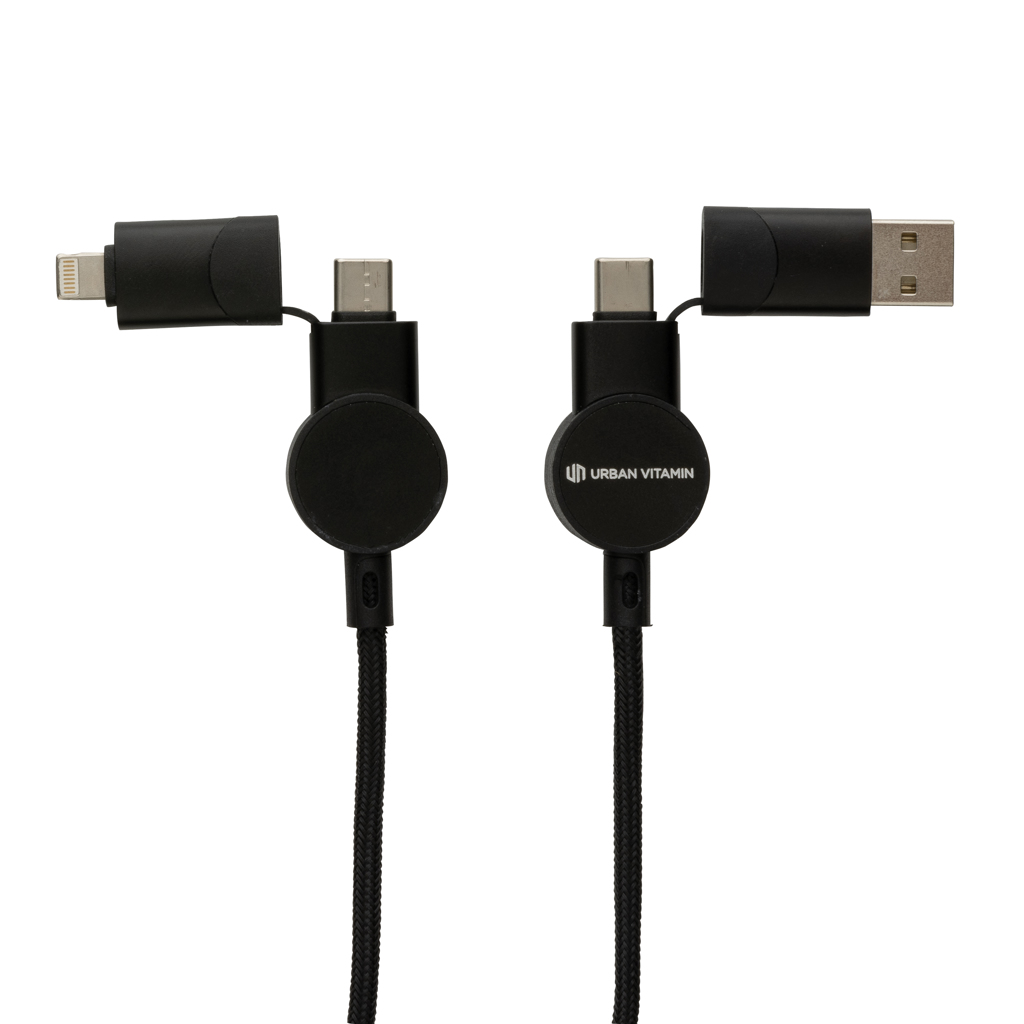 P302.701__B_1__5fa0c74d03d14b1aaf977747407433e8 Oakland RCS recycled plastic 6-in-1 fast charging 45W cable - Image 1