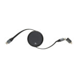 Terra RCS recycled aluminium retractable 240W 2-in-1 cable - Image 5