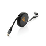 Terra RCS recycled aluminium retractable 240W 2-in-1 cable - Image 8