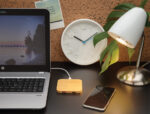 Bamboo 5W wireless charger with USB - Image 6