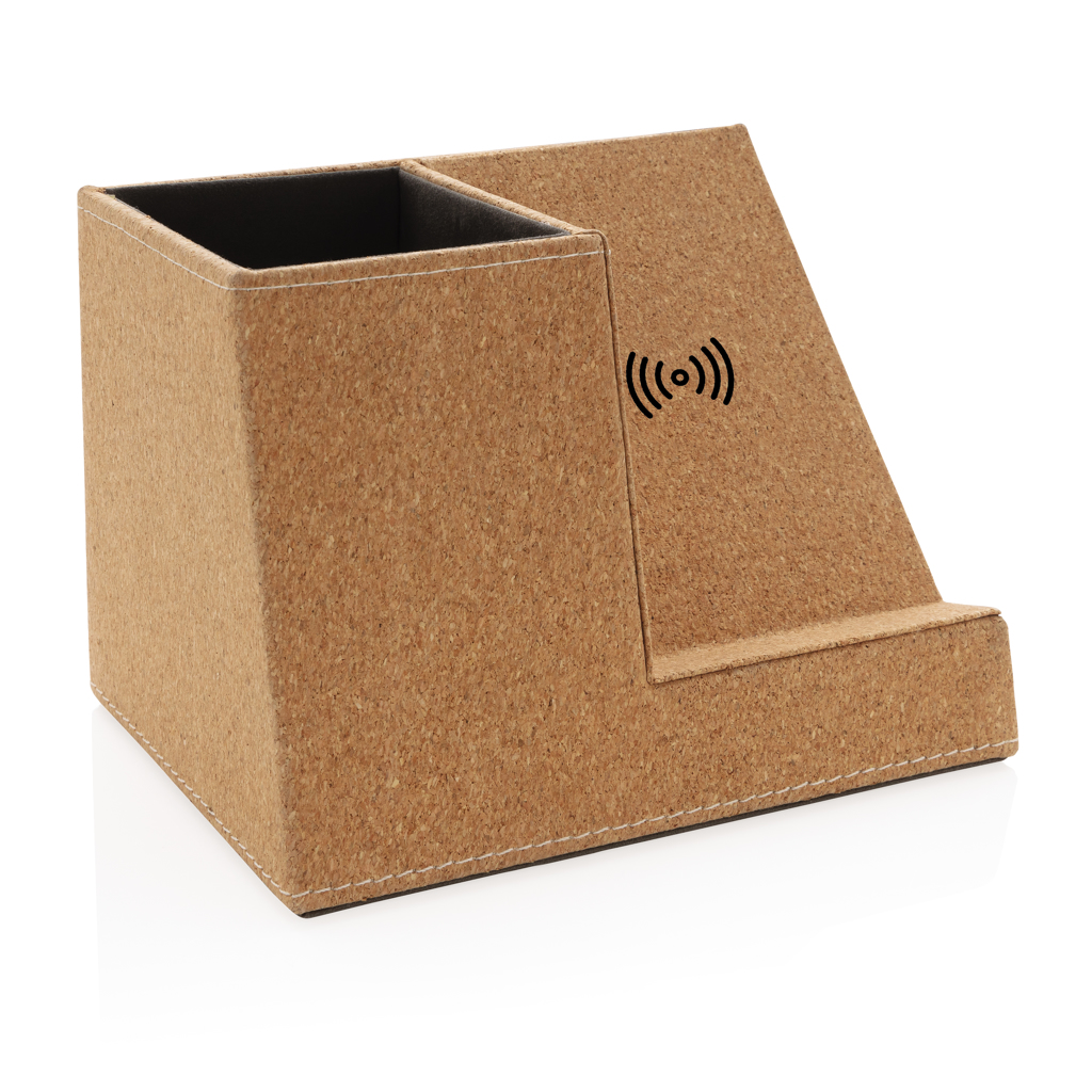 P308.199__B_1 Cork pen holder and 5W wireless charger - Image 1