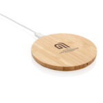 Bamboo 5W round wireless charger - Image 4