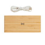 Bamboo alarm clock with 5W wireless charger - Image 6