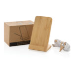 Bamboo 5W wireless charging stand - Image 3