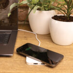 RCS recycled plastic 10W Wireless charger with USB Ports - Image 4