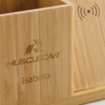 Calgary bamboo 10W wireless charger - Image 9