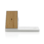 Ontario recycled plastic & bamboo 3-in-1 wireless charger - Image 4
