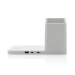 Ontario recycled plastic & bamboo 3-in-1 wireless charger - Image 5