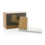 Ontario recycled plastic & bamboo 3-in-1 wireless charger - Image 10