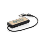 Link RCS recycled plastic and bamboo dual Input USB hub - Image 4
