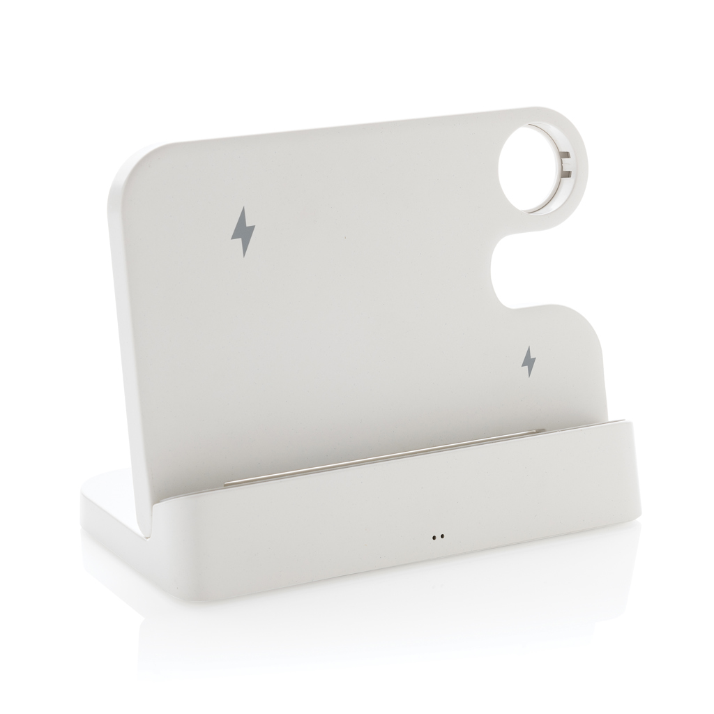 P308.6103__B_1__37f954382f204bd792cb7dd3bea03708 Joltz RCS recycled plastic dual 15W charger with iWatch slot - Image 1