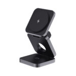 Terra RCS recycled aluminium foldable 3 in 1 15W charger - Image 2